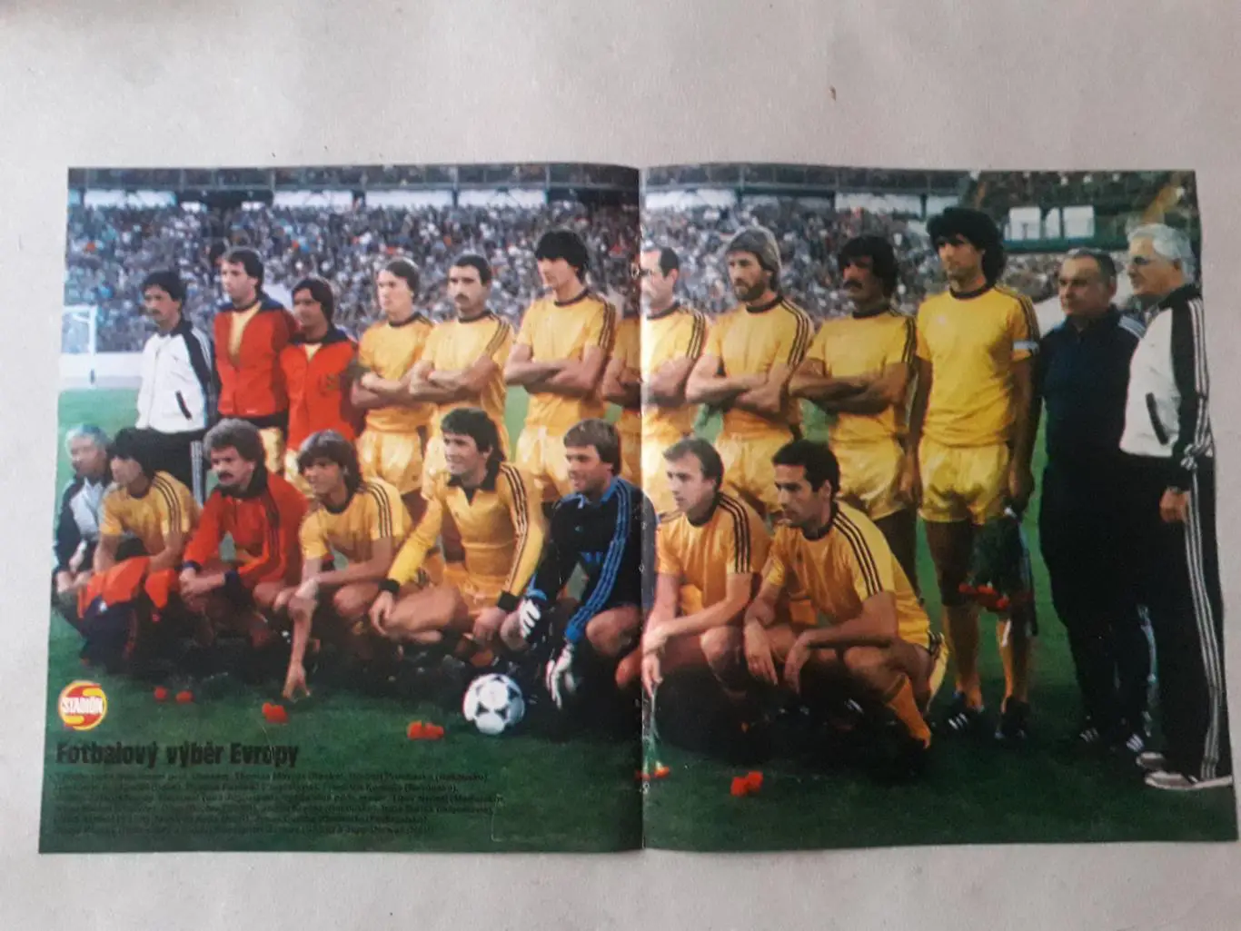 Постер из журнала ,,Stadion- Европейский отбор 1981 г.