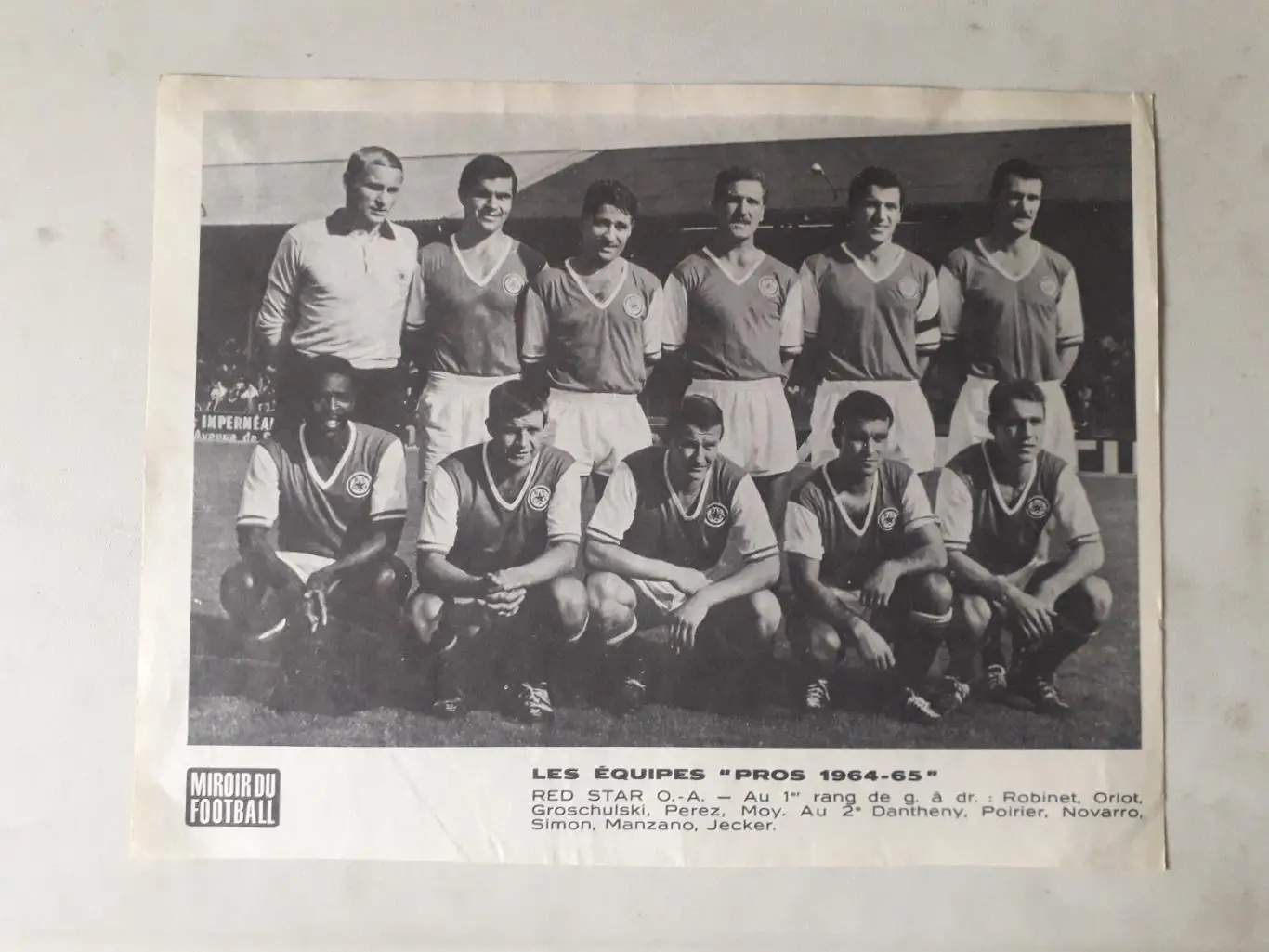 Постер из журнала Miroir du Football- Red Star