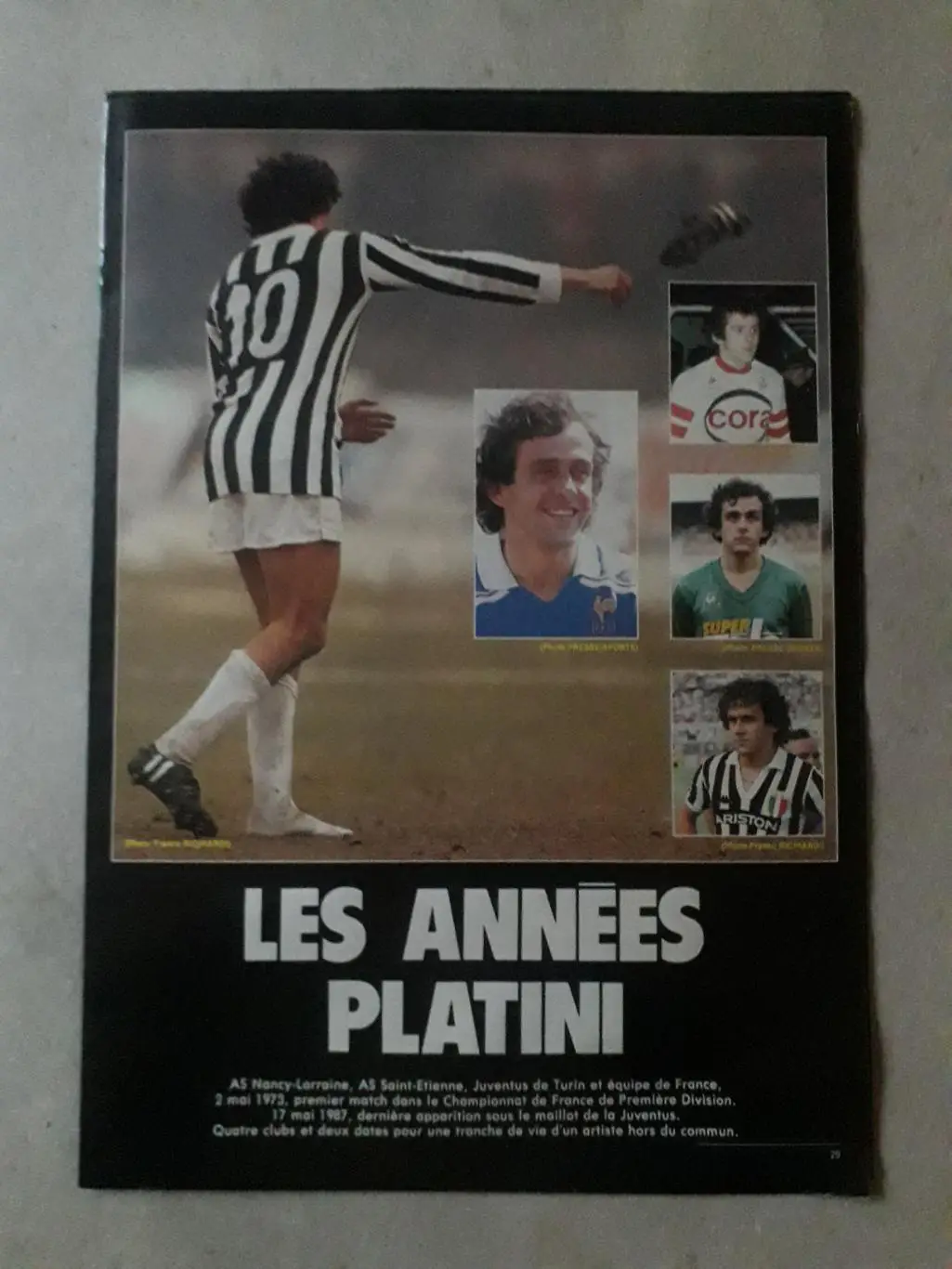 Приложение A3 из журнала France Football - Platini