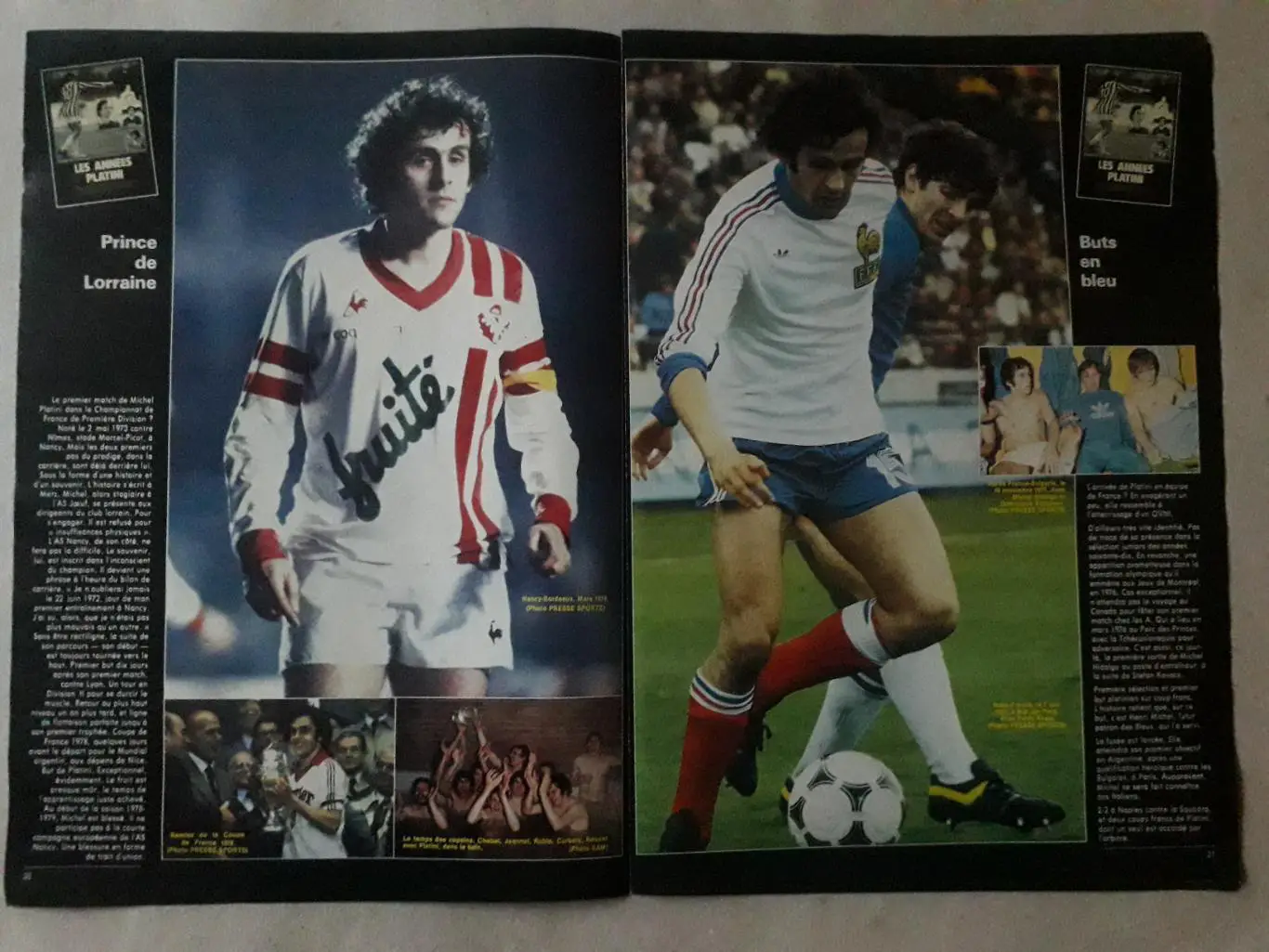 Приложение A3 из журнала France Football - Platini 1