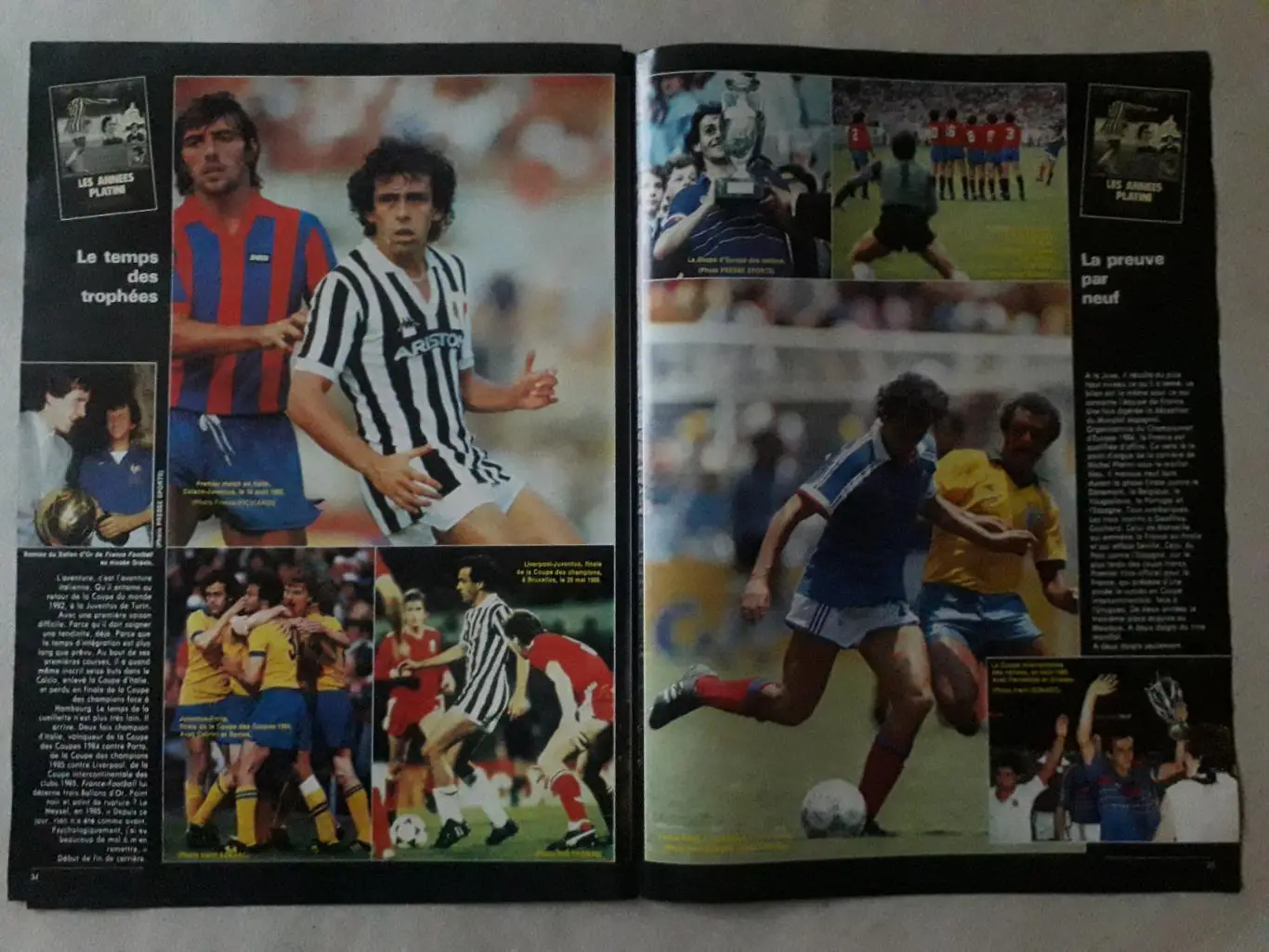 Приложение A3 из журнала France Football - Platini 3