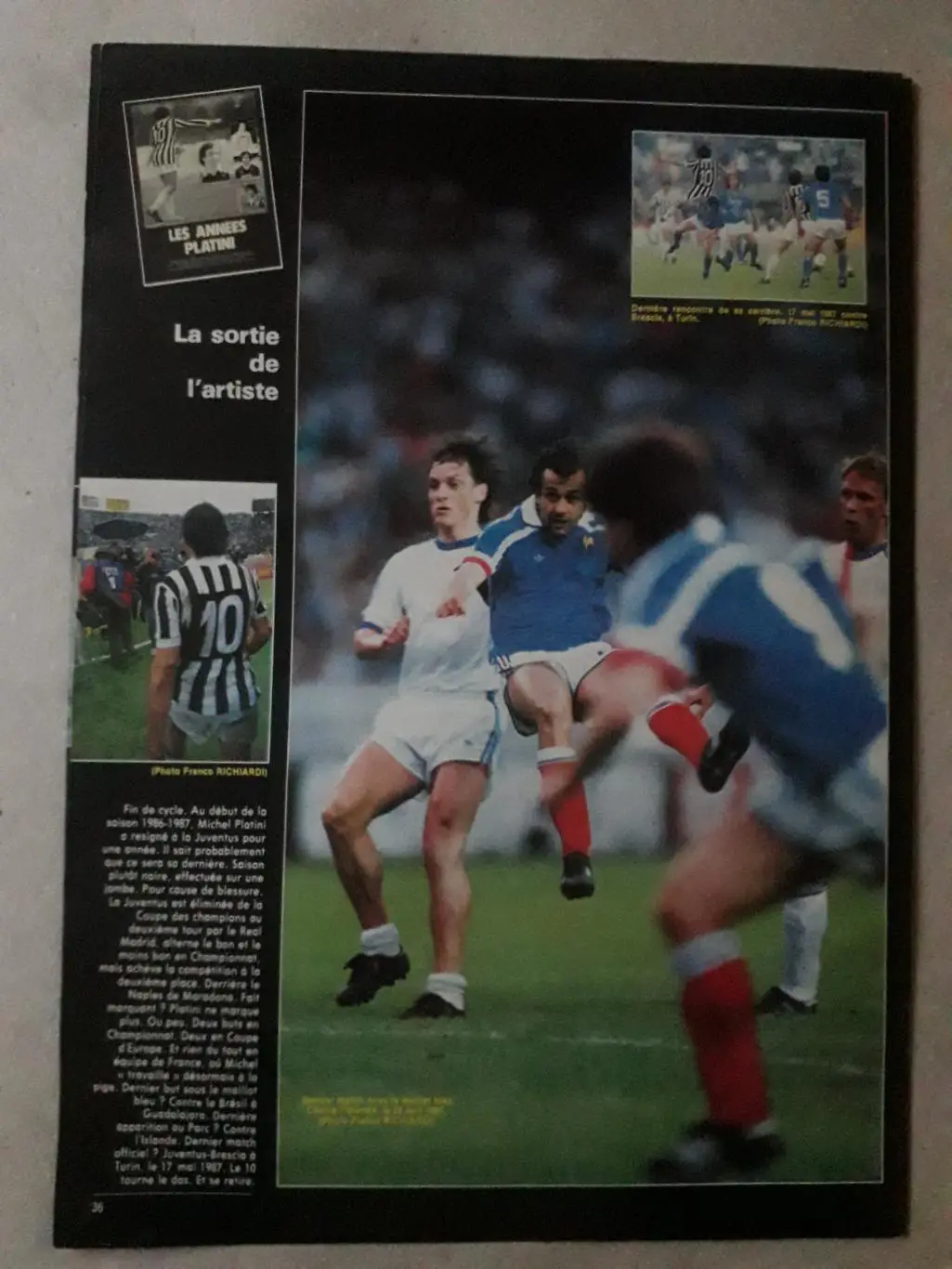 Приложение A3 из журнала France Football - Platini 4