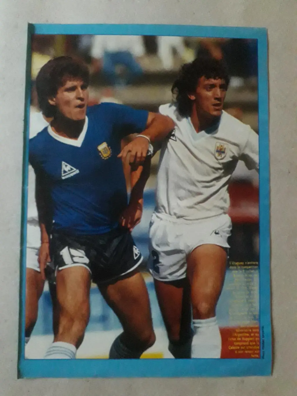 Плакат формата А3 из журнала France Football - Maradona 1