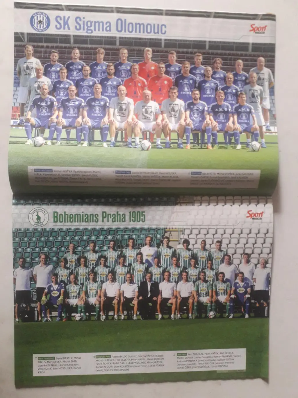 Sport magazin- презентация команд чешской футбольной лиги 2015/16. 2