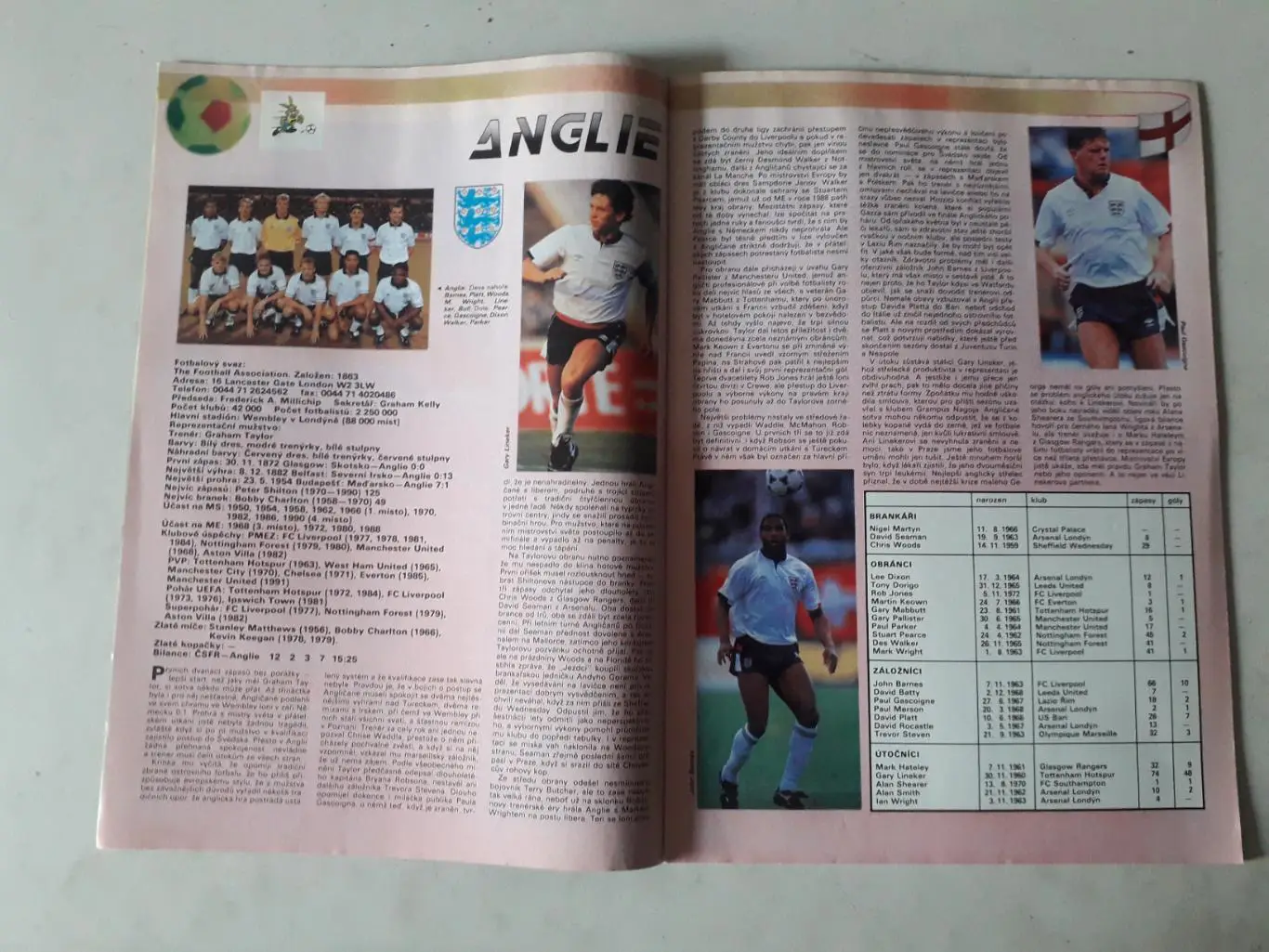 Fotbal sport 6/1992 3
