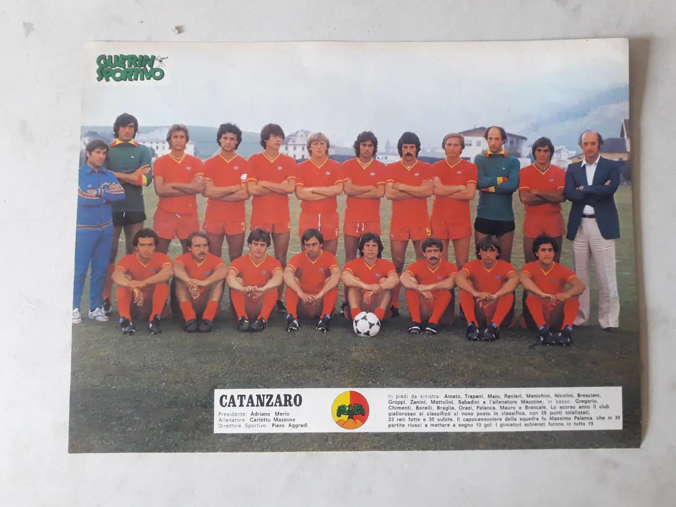 Двосторонній плакат A4 -Catanzaro, Cagliari 1979/80