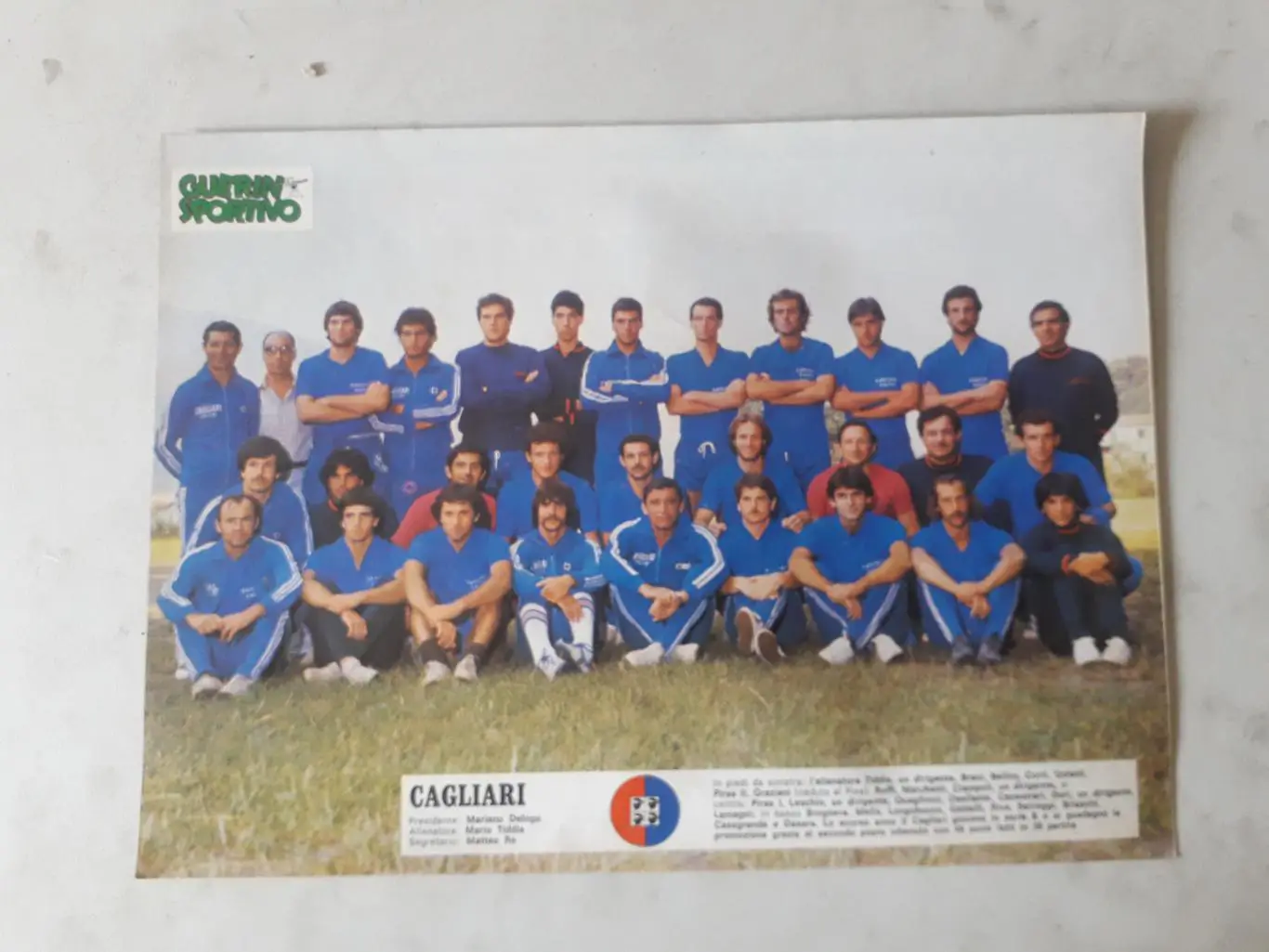 Двосторонній плакат A4 -Catanzaro, Cagliari 1979/80 1