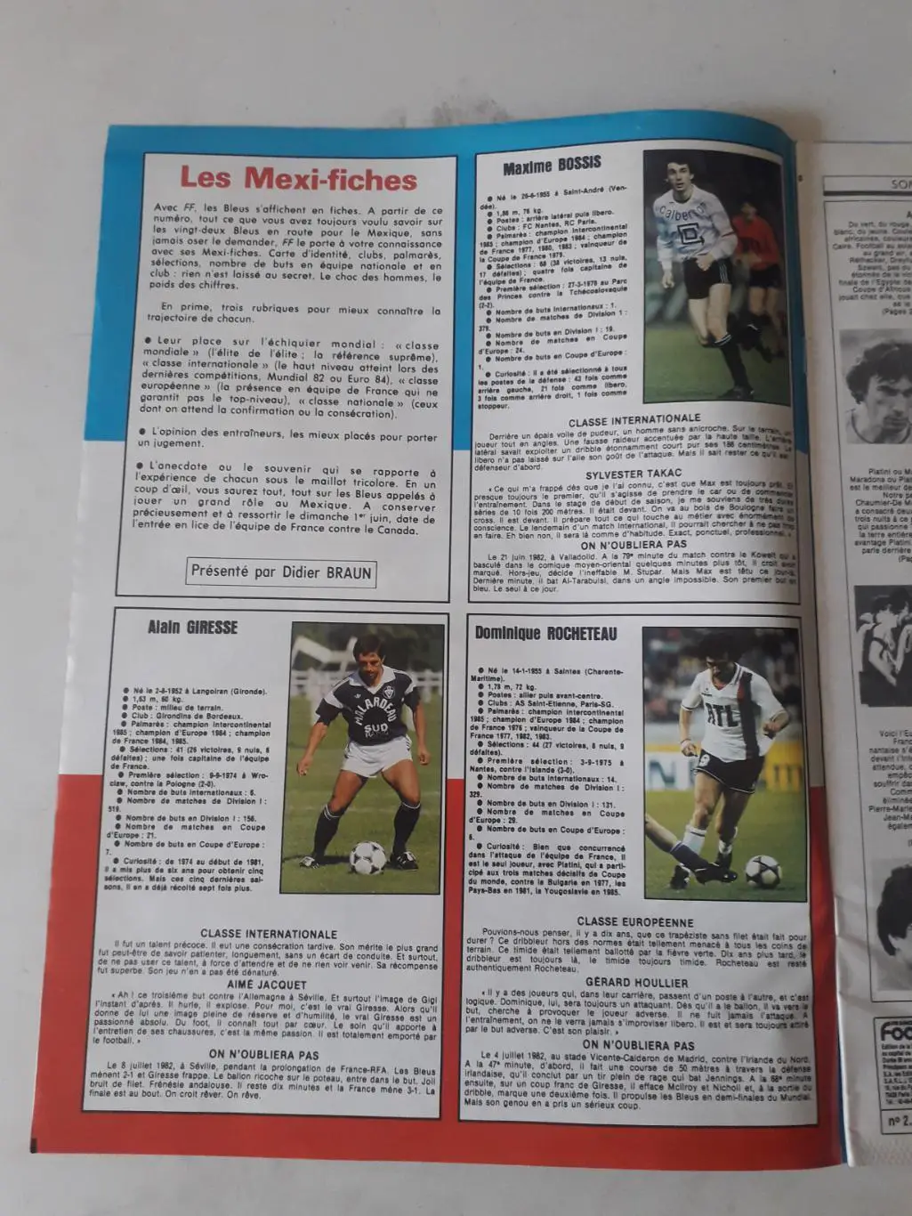France Football 1986 nr.2085 2