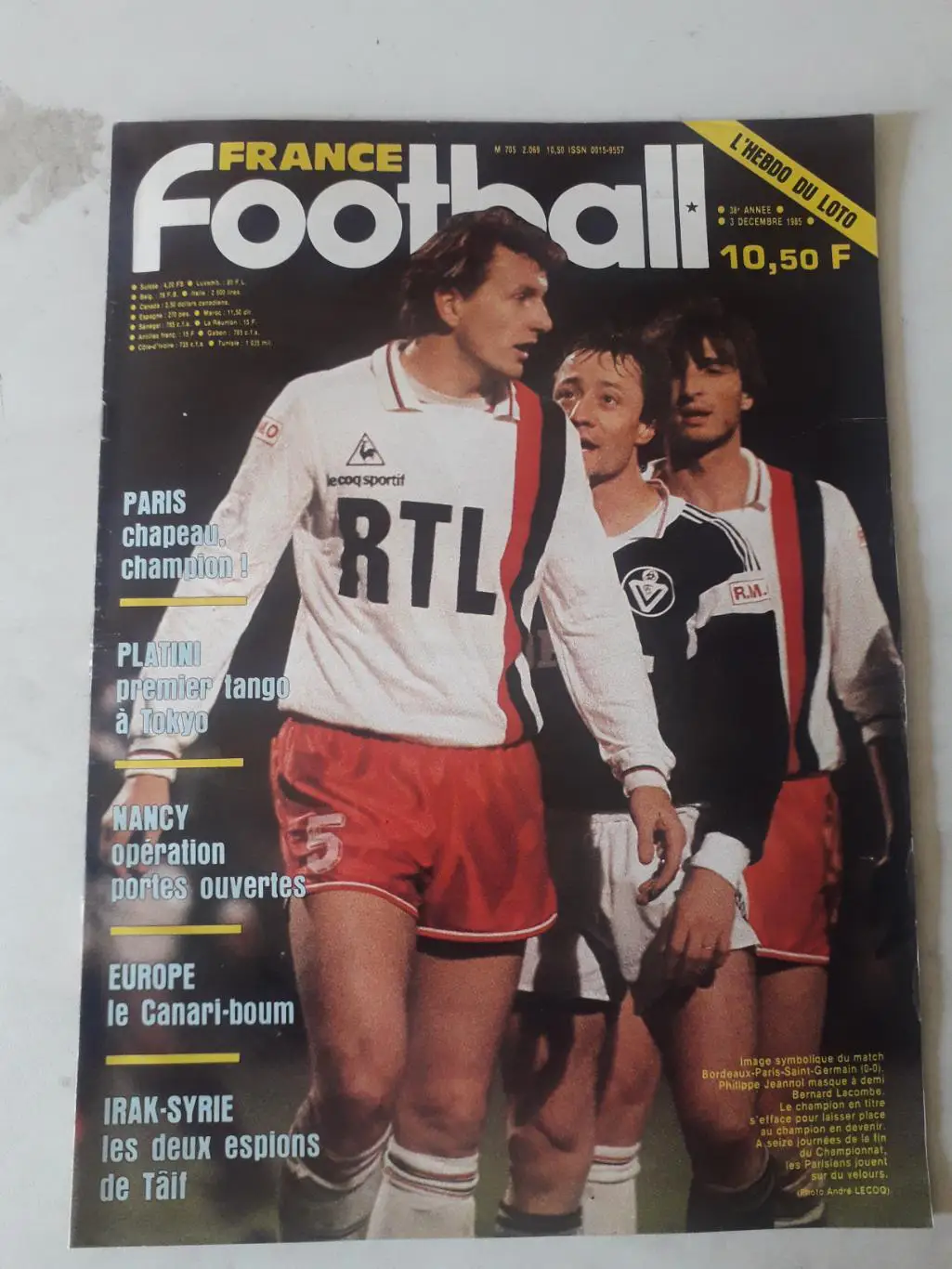France Football 1985 nr.2069