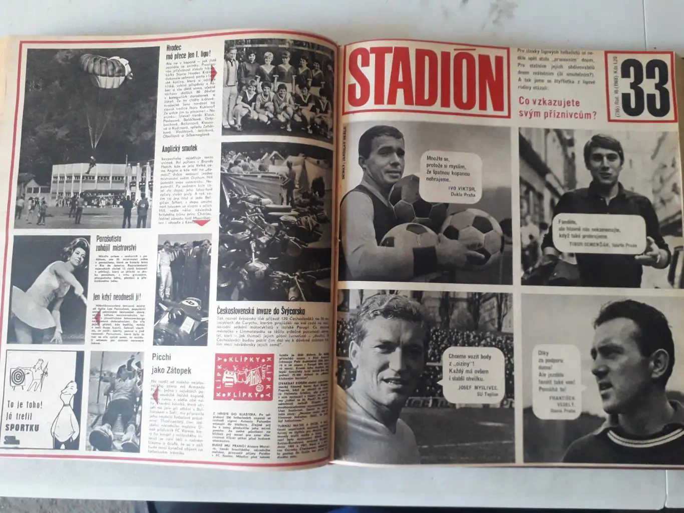 Журнал Стадион 1968 г. в книге, выпуски с 1 по 52 плюс 2 специальных выпуска. 6