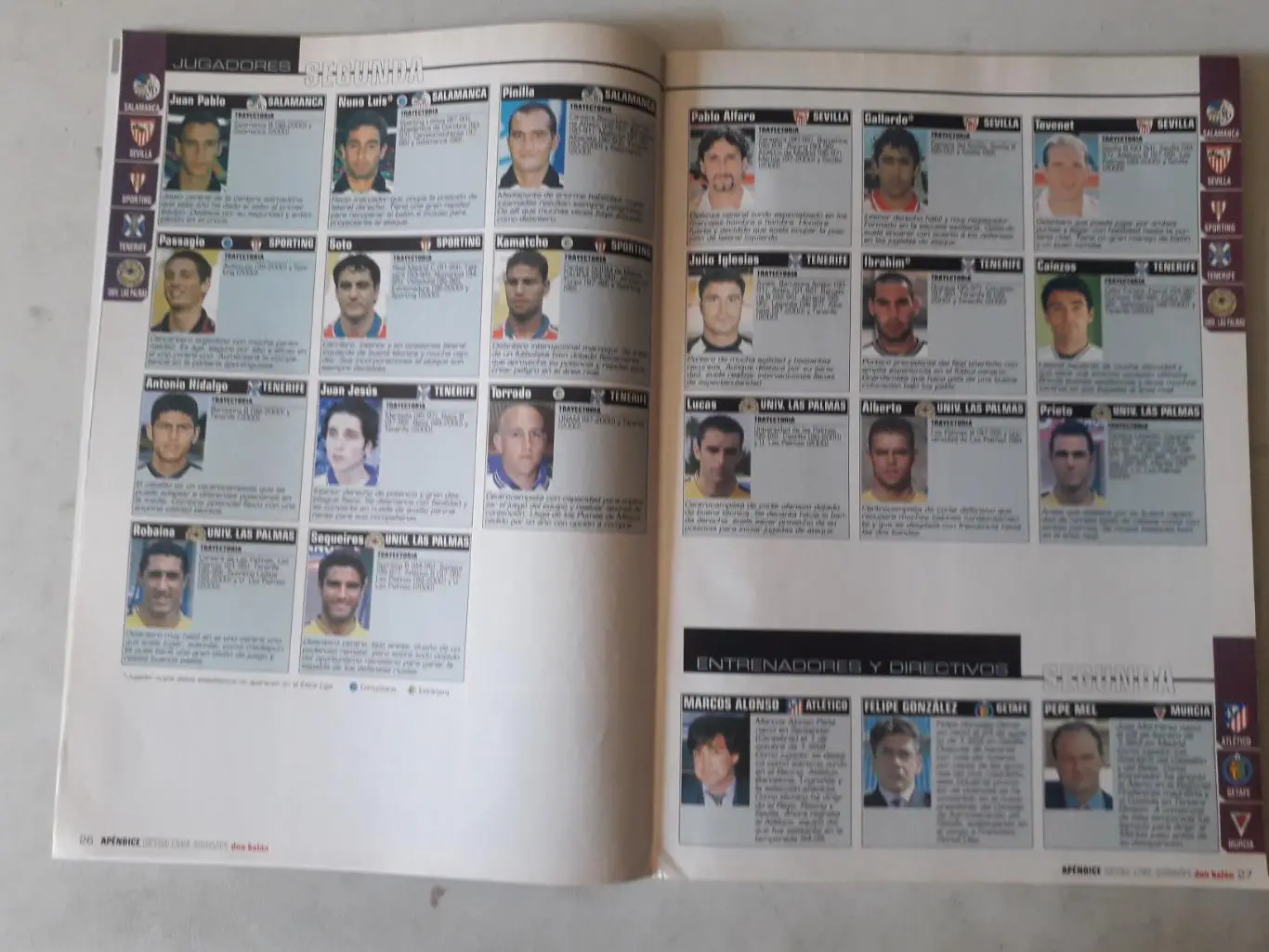 Don Balon Apendice extra liga 2000/01 2