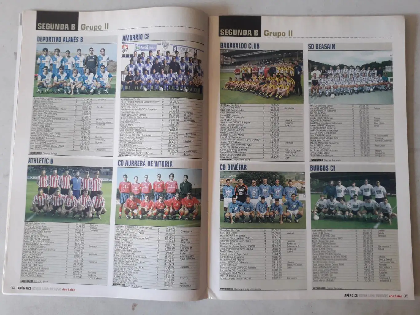 Don Balon Apendice extra liga 2000/01 3