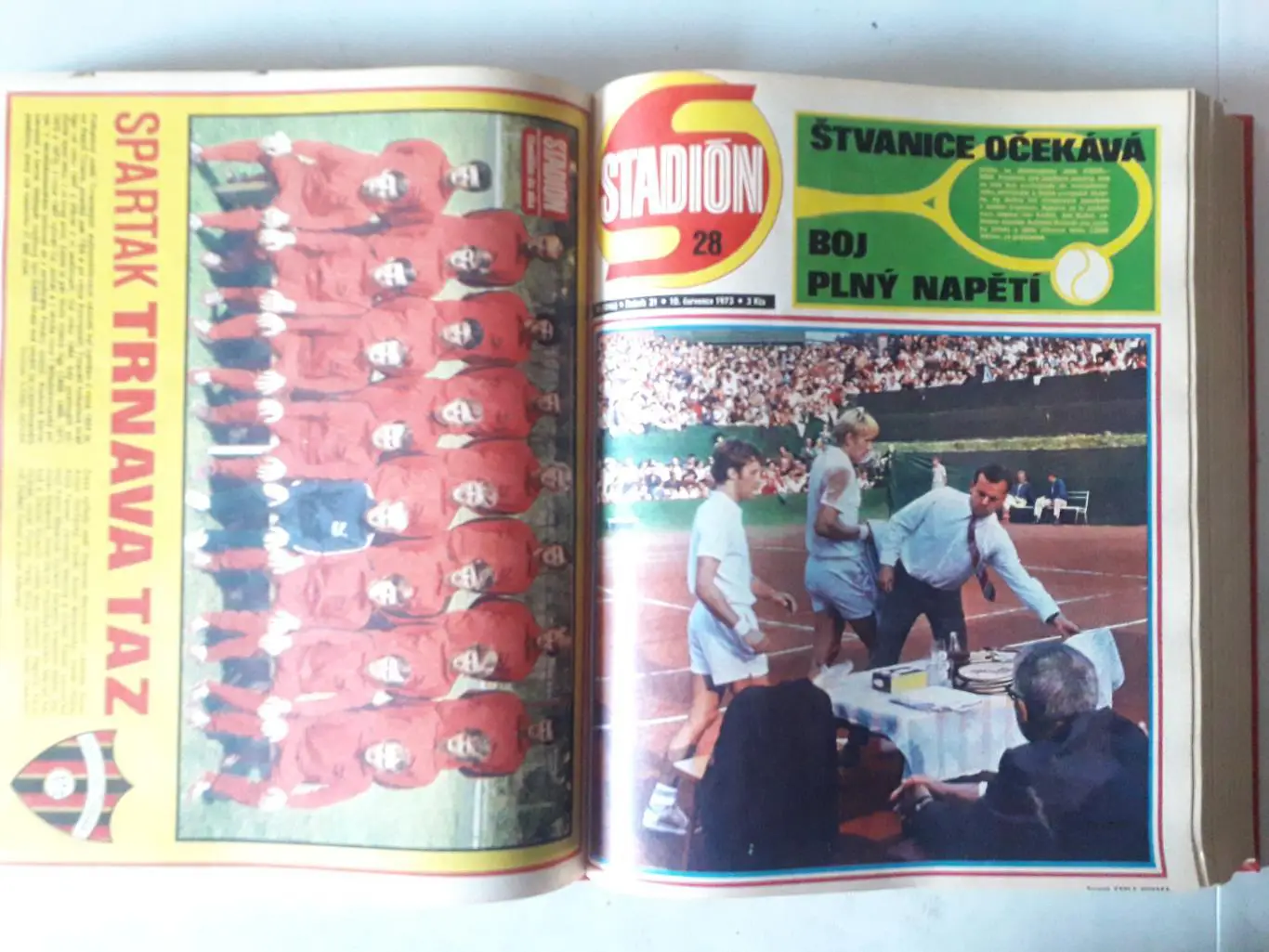 Журнал Стадион 1973 г. в книге. 4