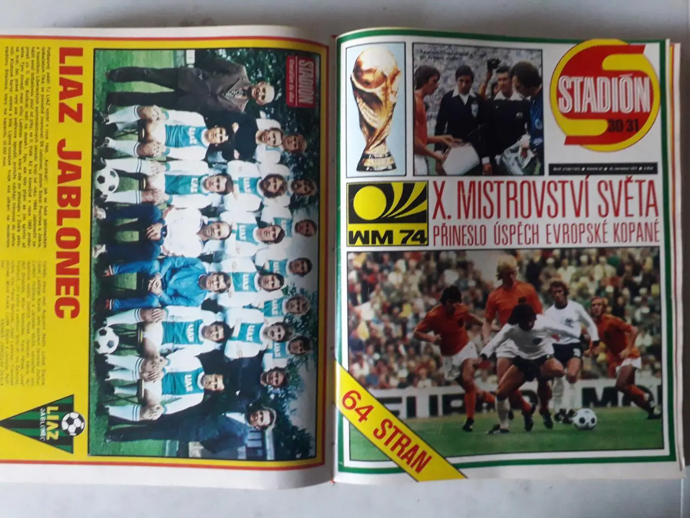 Журнал Стадион 1974 г. в книге. 6