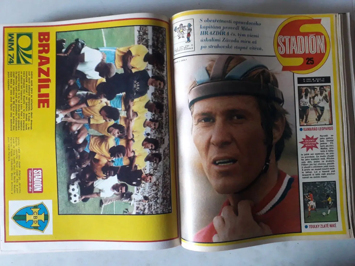 Журнал Стадион 1974 г. в книге. 5