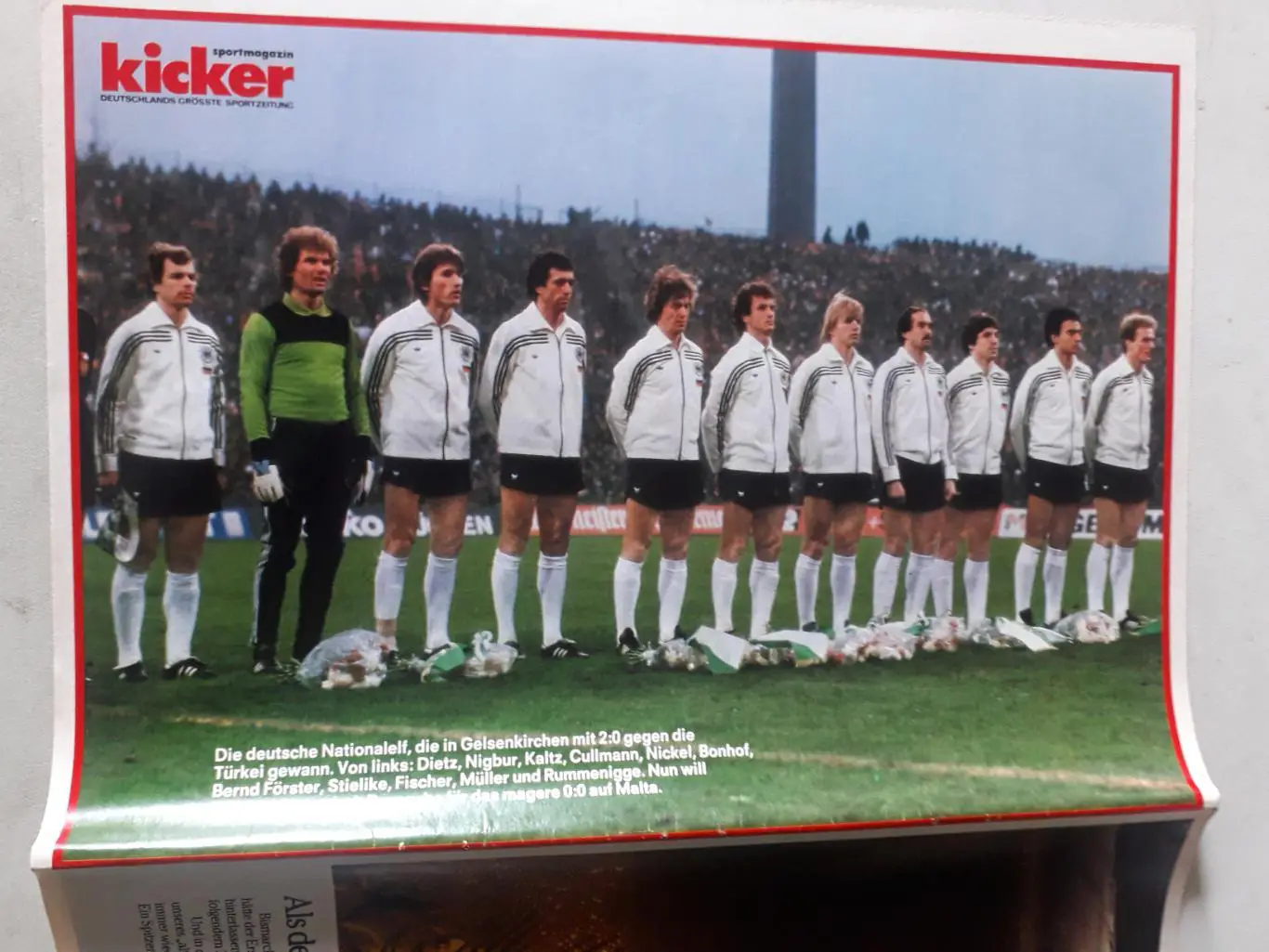 Kicker 1980 постер A4- Germany