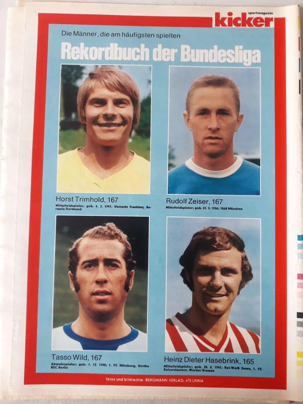 Кicker 1973- 6 листа формата А4 2