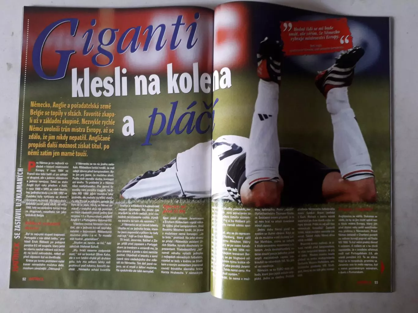 Hattrick 7-8/2000 -Хроника EURO 2000 4