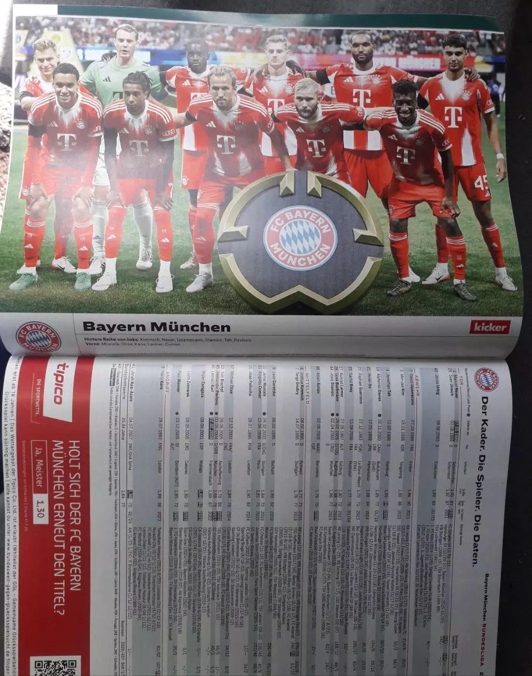 Kicker Bundesliga 2025/26 1