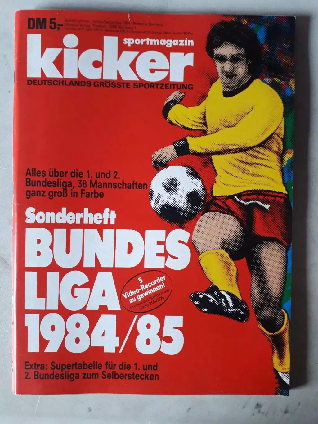 Kicker Bundesliga 1984/85.