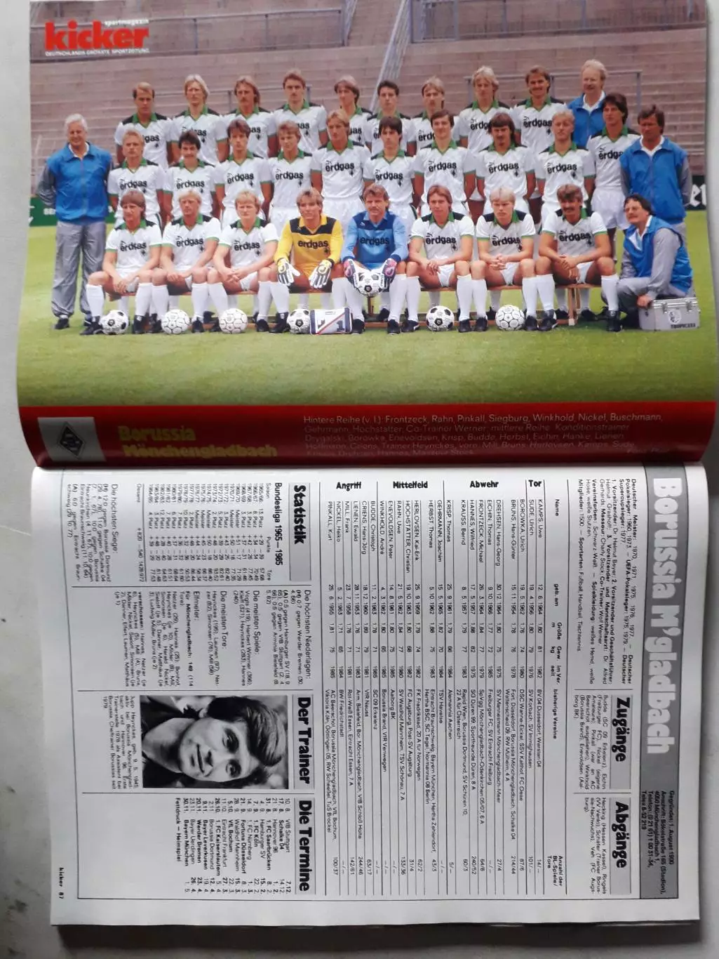 Kicker Bundesliga 1985/86 1