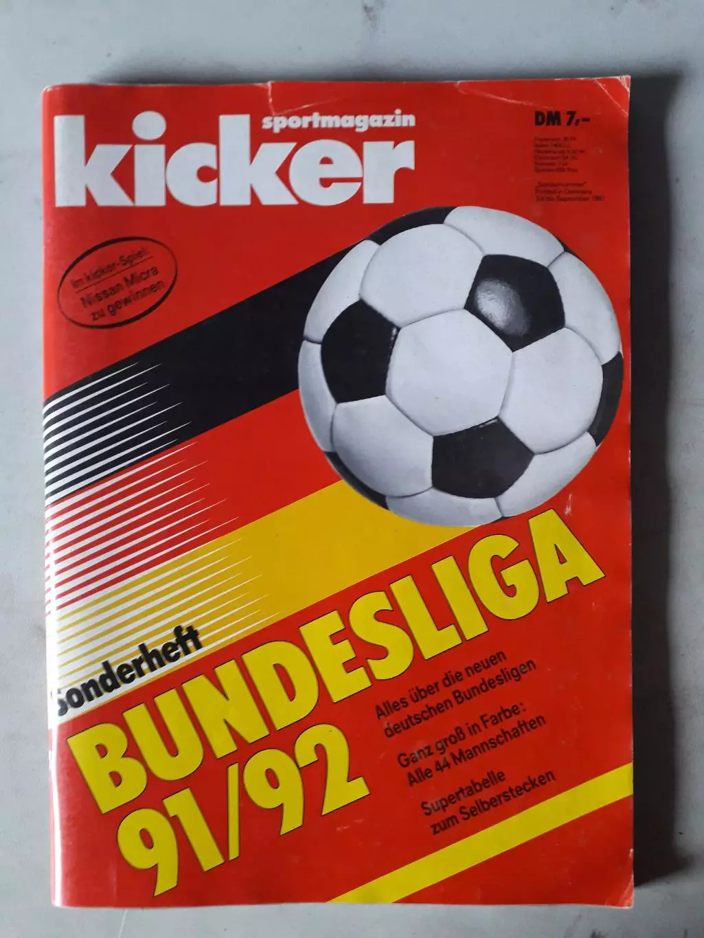 Kicker Bundesliga 1991/92
