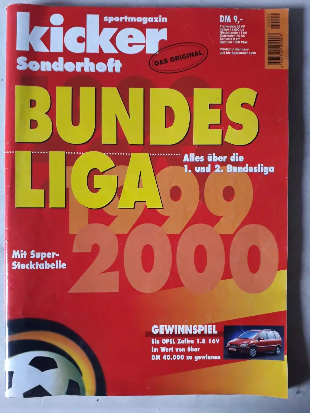 Kicker Bundesliga 1999/00