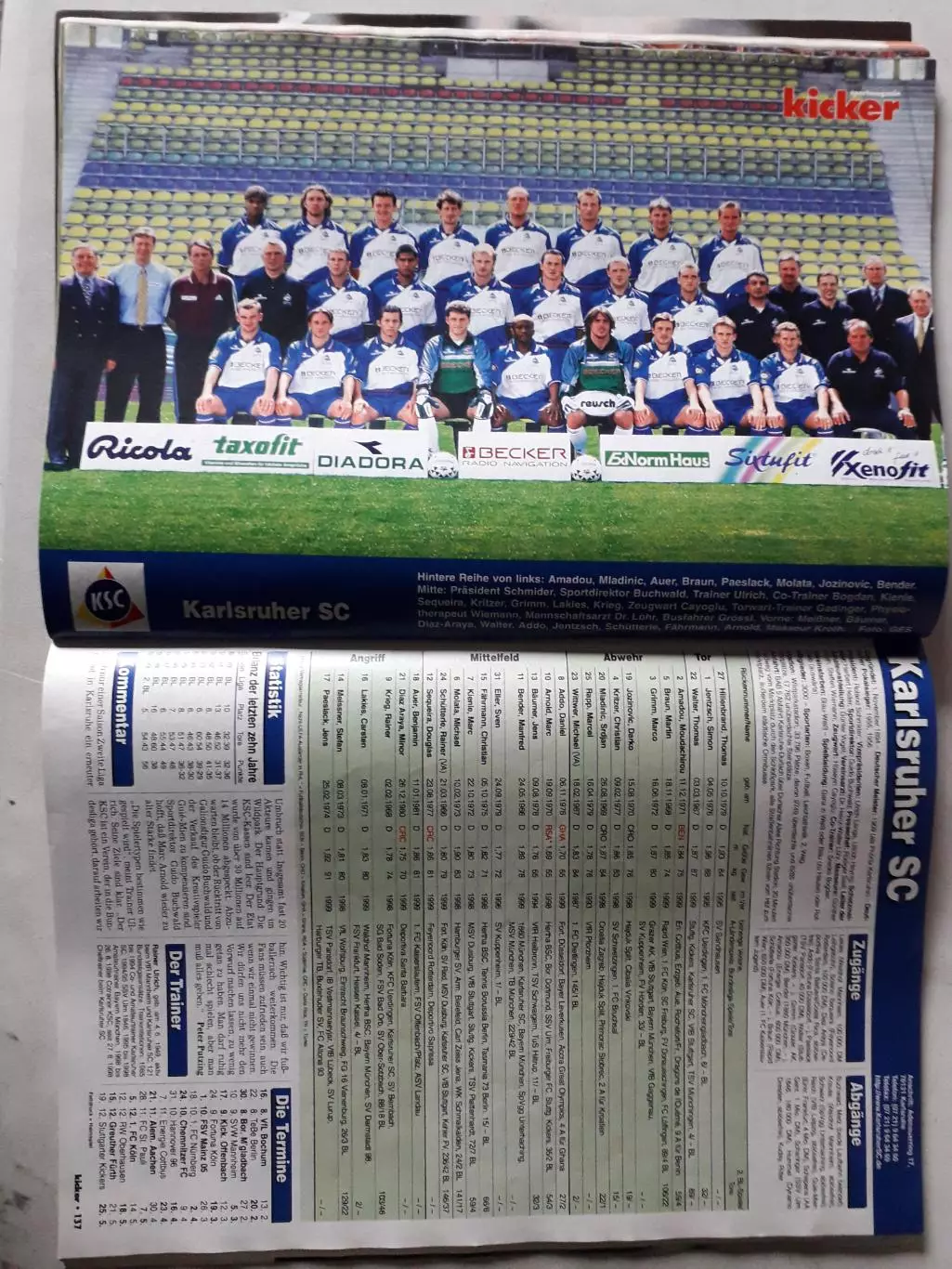 Kicker Bundesliga 1999/00 2