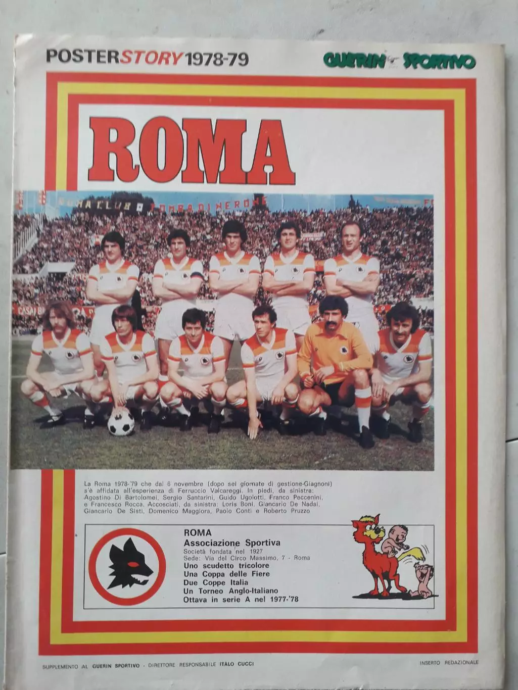 Guerin Sportivo- poster story 1978/79- Roma