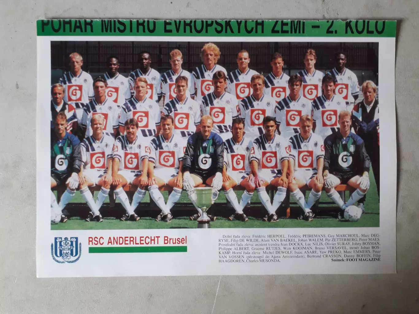 Плакат А4- Anderlecht