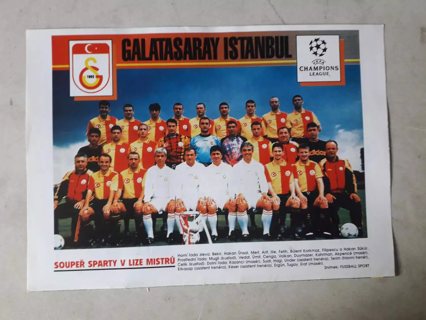 Плакат А4- Galatasaray