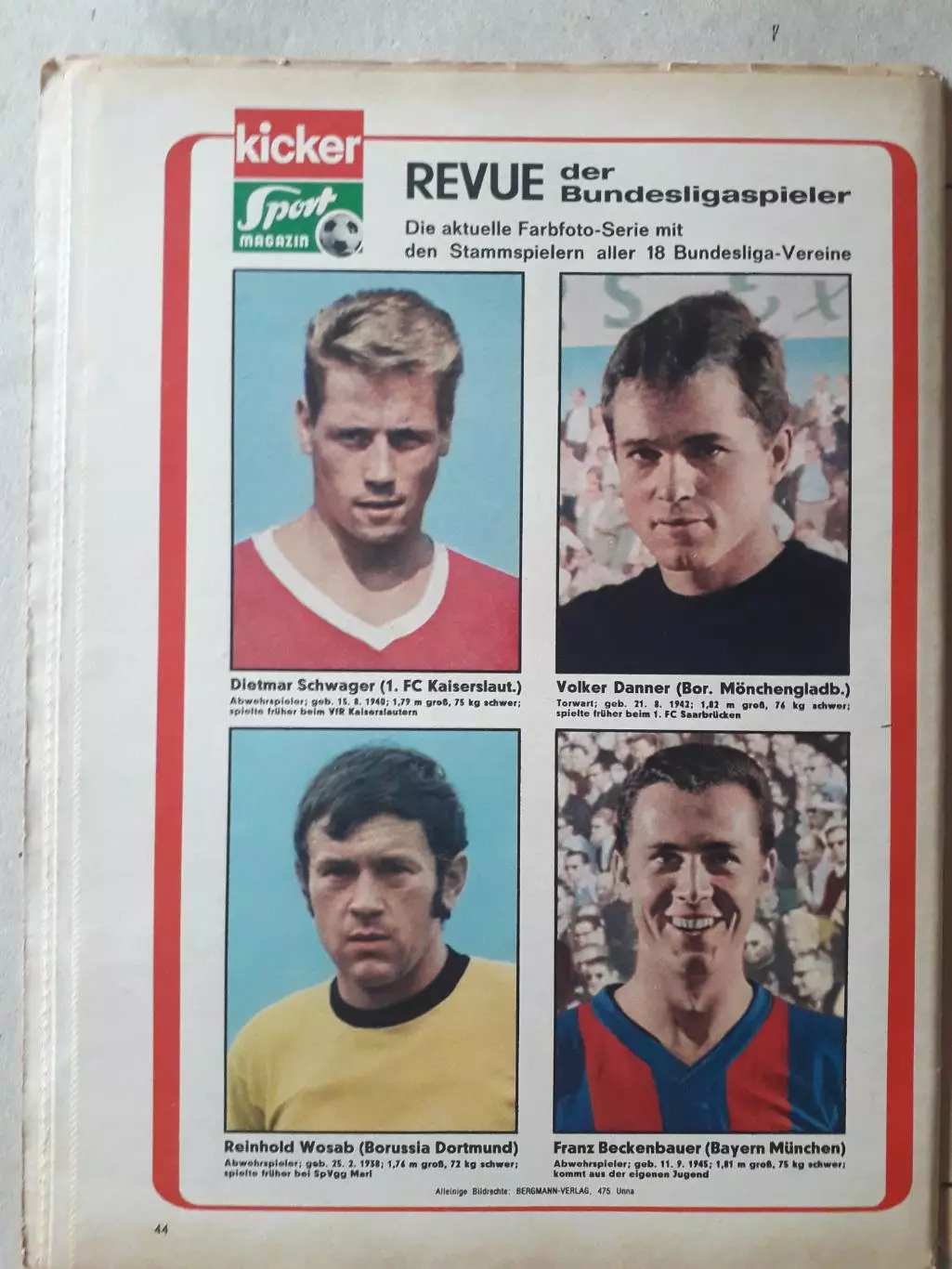 Kicker 1969 nr. 8- страницы 45,46 отсутствуют 1