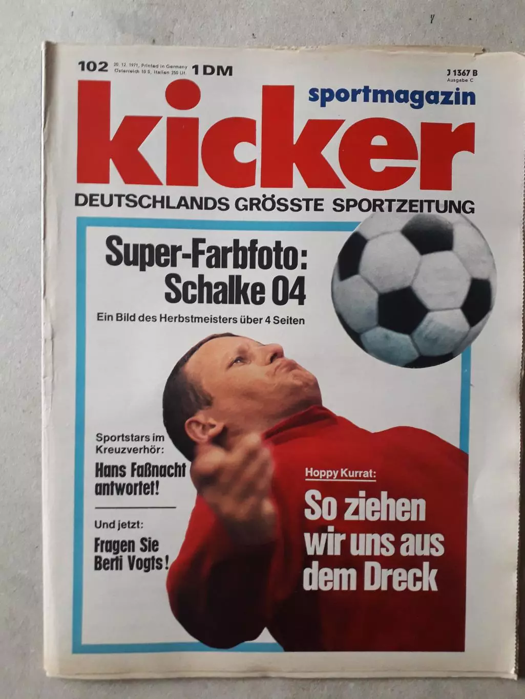 Kicker 1971 nr.102-Плакат формата А2 отсутствует