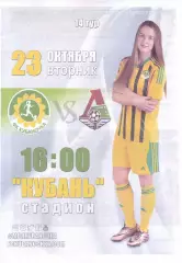 ЖФК Кубаночка Краснодар - ЖФК Локомотив Москва - 23.10.2018