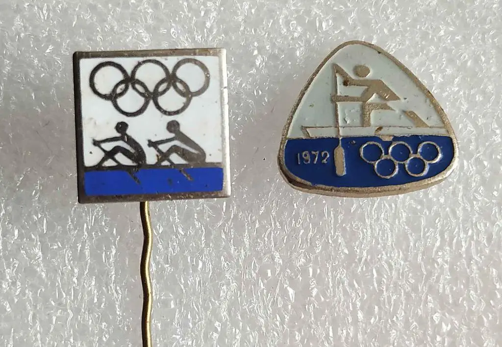 Гребля на байдарках и каноэ. Олимпиада_2 значка_иголка тяж.мет. 1