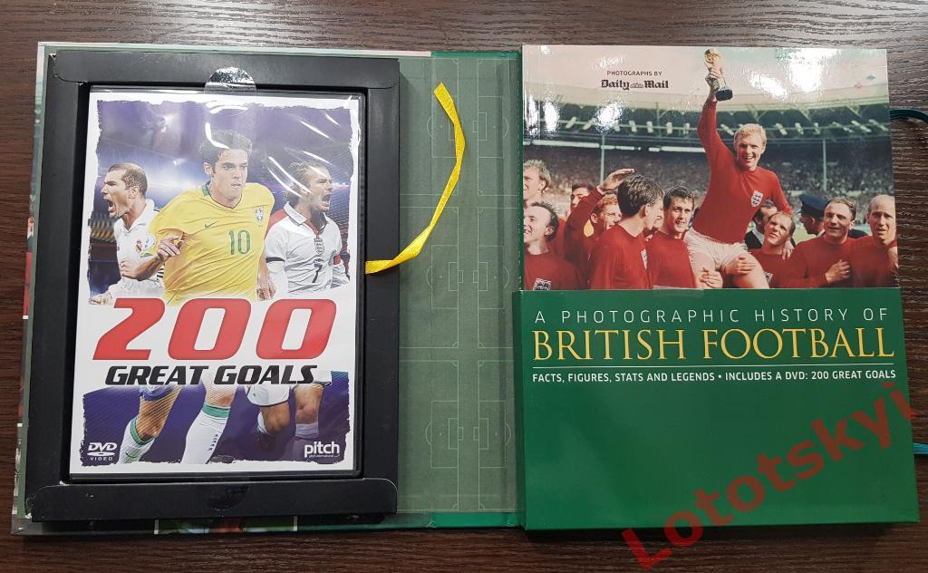 Книга A Photographic History of British Football + DVD 200 Great Goals, 2014 год 3