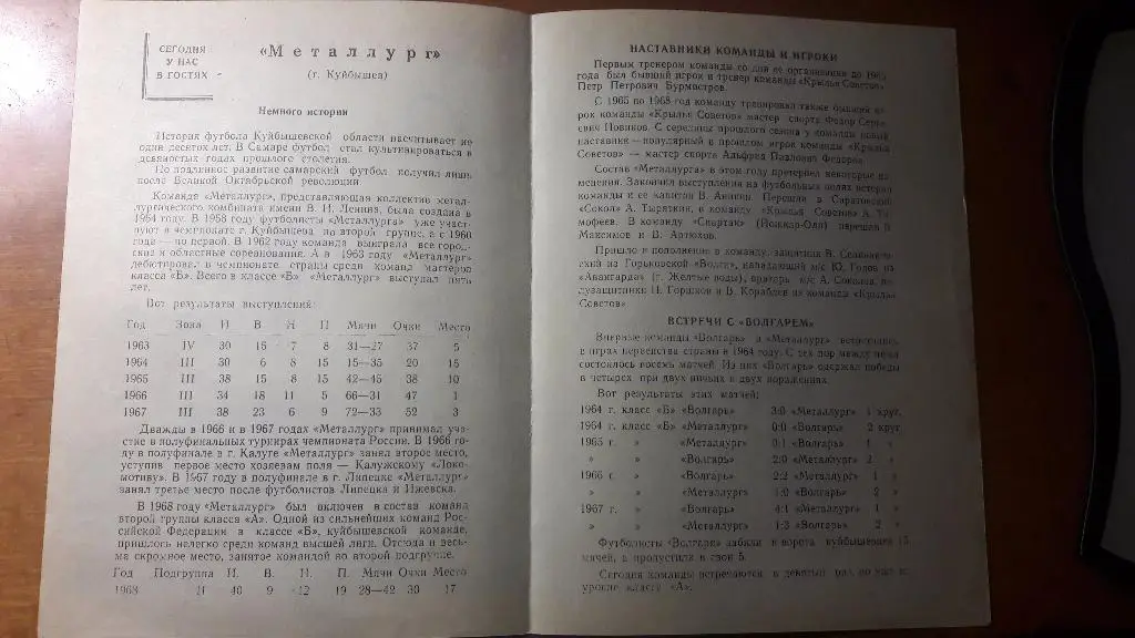 Волгарь (Астрахань) - Металлург (Куйбышев) _ 13.05.1969. 1