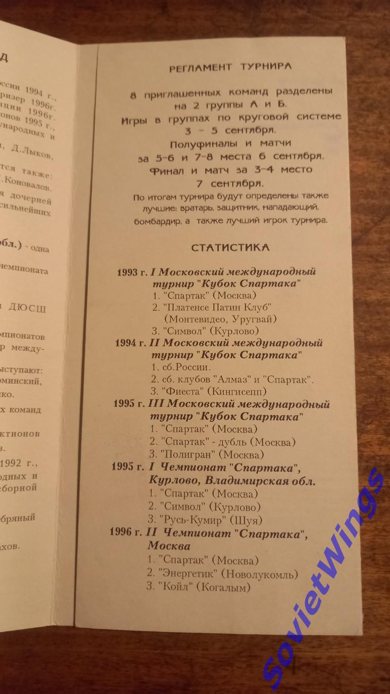 Чемпионат Спартака по футзалу. 1