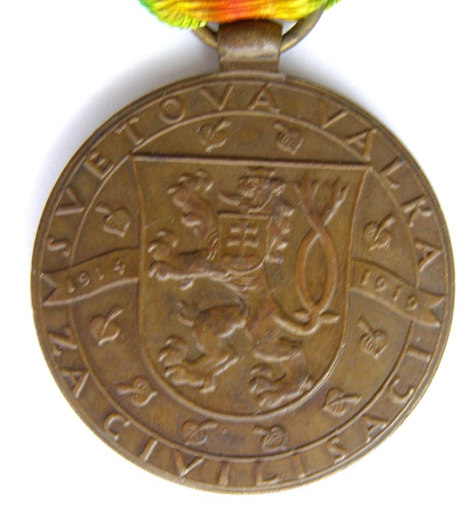 Чехословакия.Медаль Победы в Первой Мировой войне. 1
