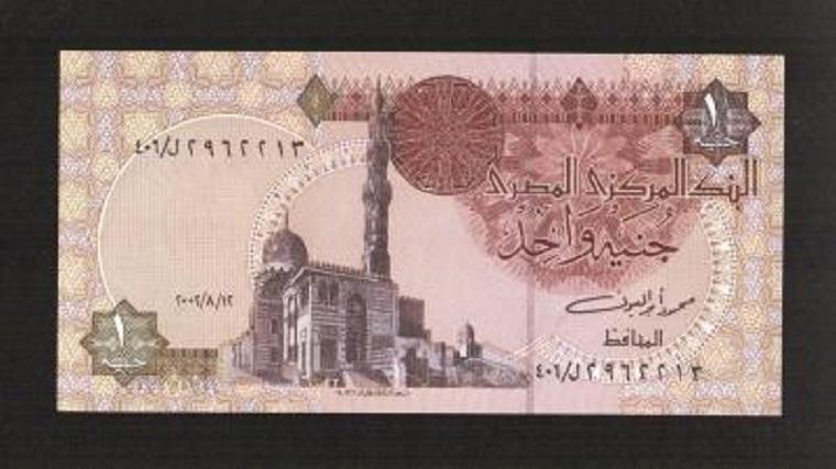 Египет 1 фунт 2002 aUNC