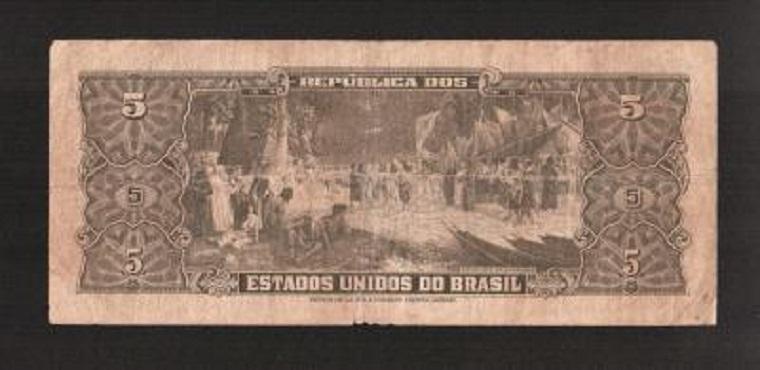 Бразилия 5 крузейро 1953-59 1