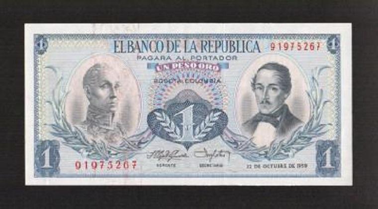 Колумбия 1 песо 1959
