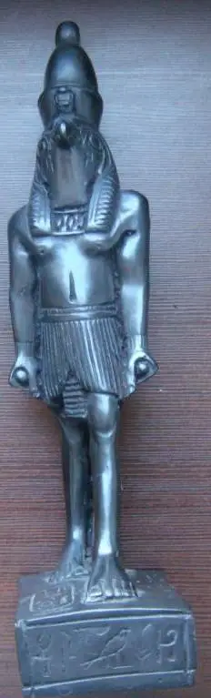 Статуэтка египетская, бог неба Гор (Хор), эбонит, 23 см