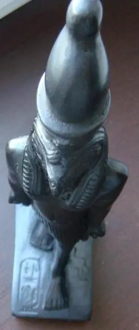 Статуэтка египетская, бог неба Гор (Хор), эбонит, 23 см 3