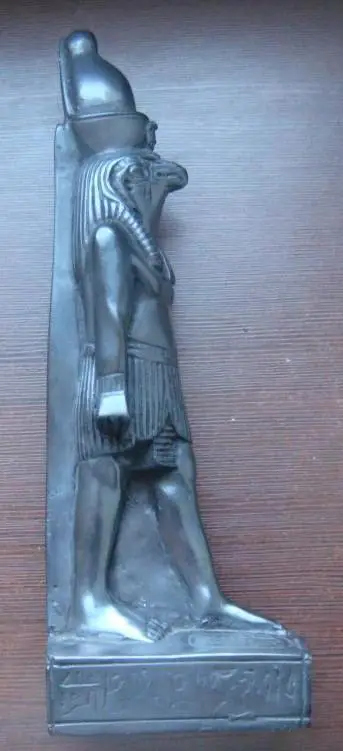 Статуэтка египетская, бог неба Гор (Хор), эбонит, 23 см 5