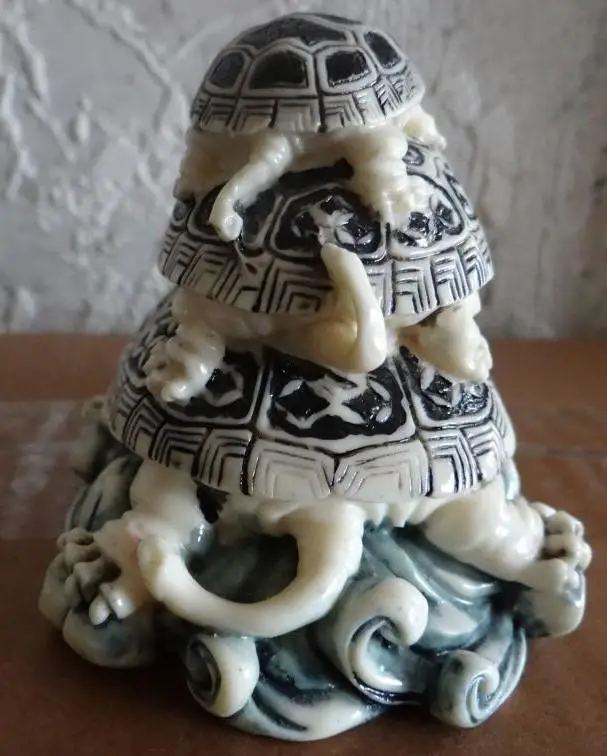 ФИГУРКИ..НЭЦКЭ.ЧЕРЕПАХА..... ТРОЙНАЯ,. РЕДКАЯ 2