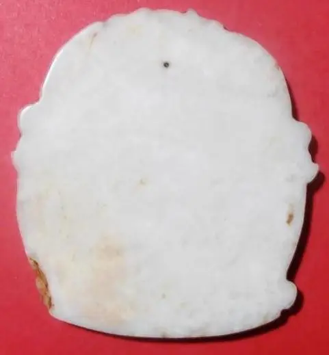 Амулет-кулон из белого нефрита, дракон и воинручная работа 1