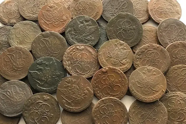 39шт. Пятаков Без повтора. от Елизаветы до Екатерины 1758 - 1796гг. Есть редкие. 5