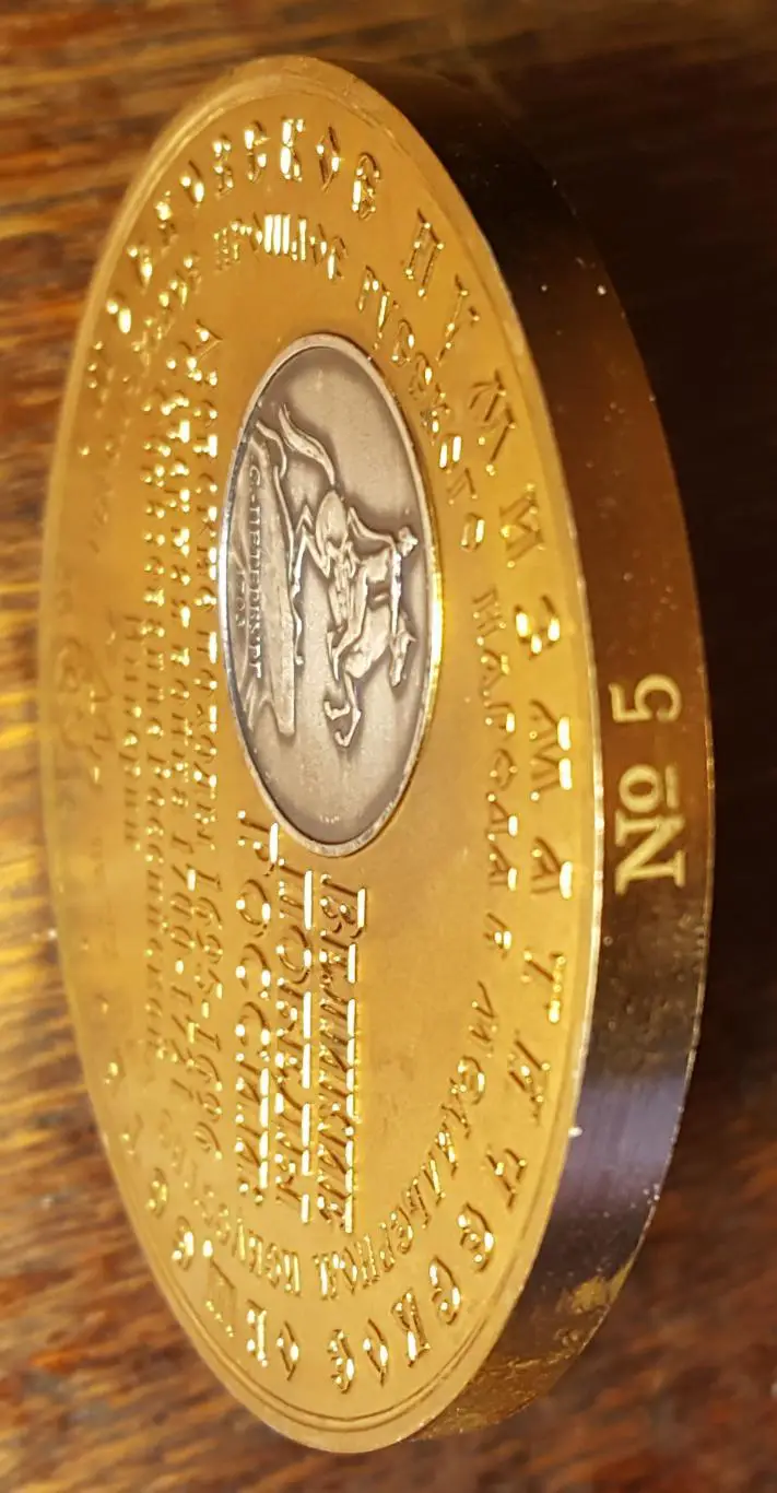 Медаль МНО Петр Великий серебро выборочное №5 6