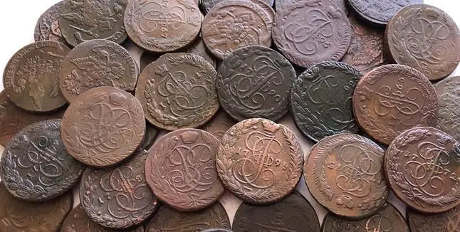 39шт. Пятаков Без повтора. от Елизаветы до Екатерины 1758 - 1796гг. 1